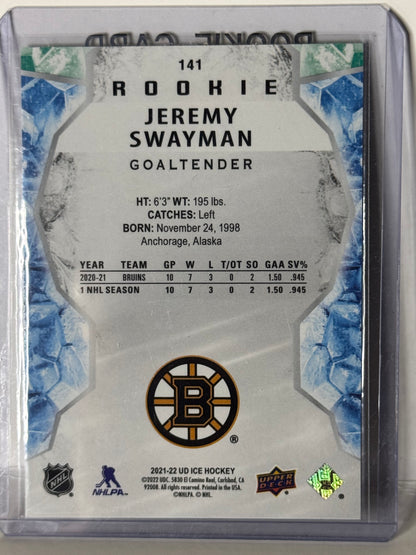 Jeremy Swayman Green Rookie