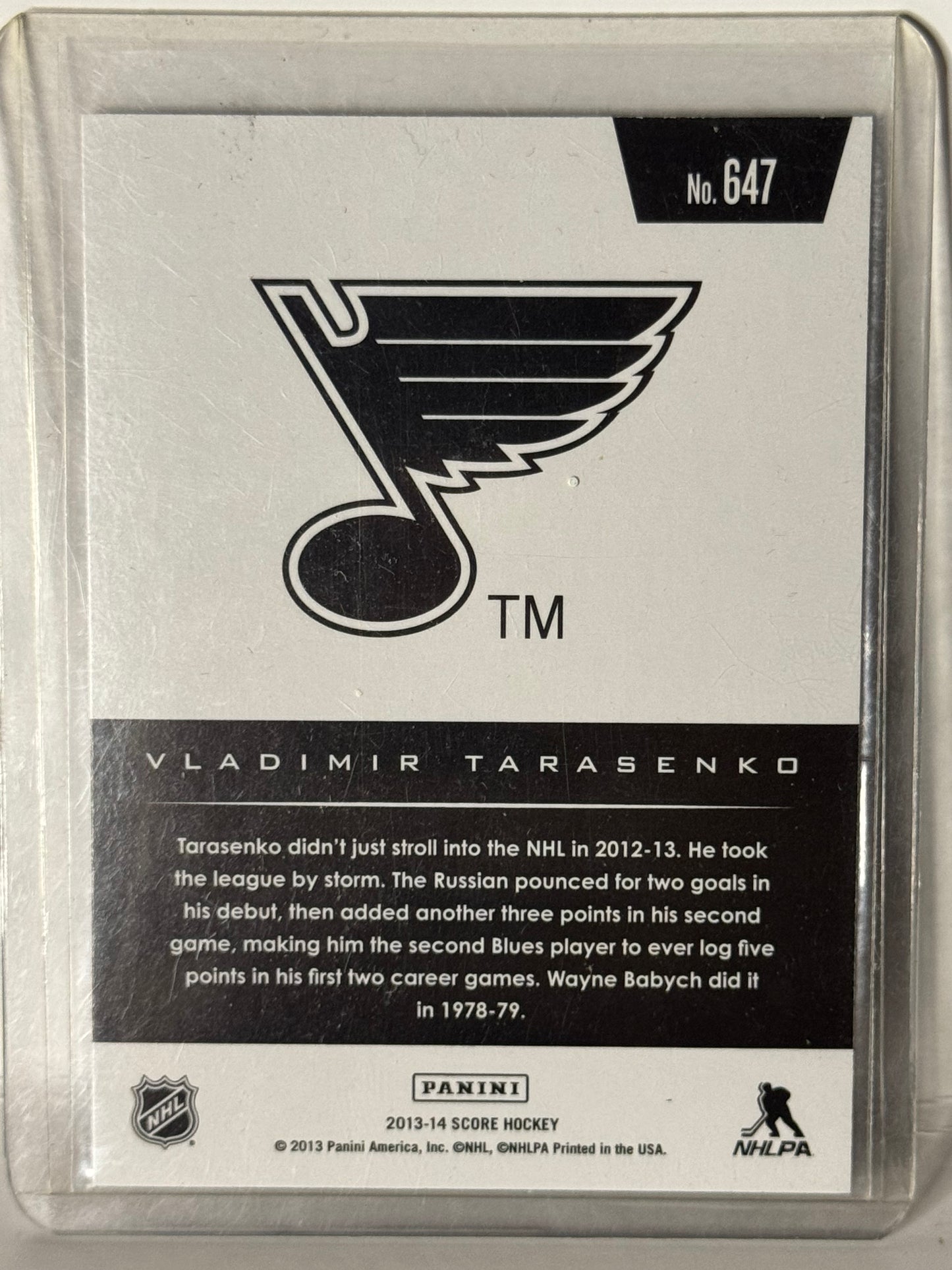 Vladimir Tarasenko Gold Hot Rookies