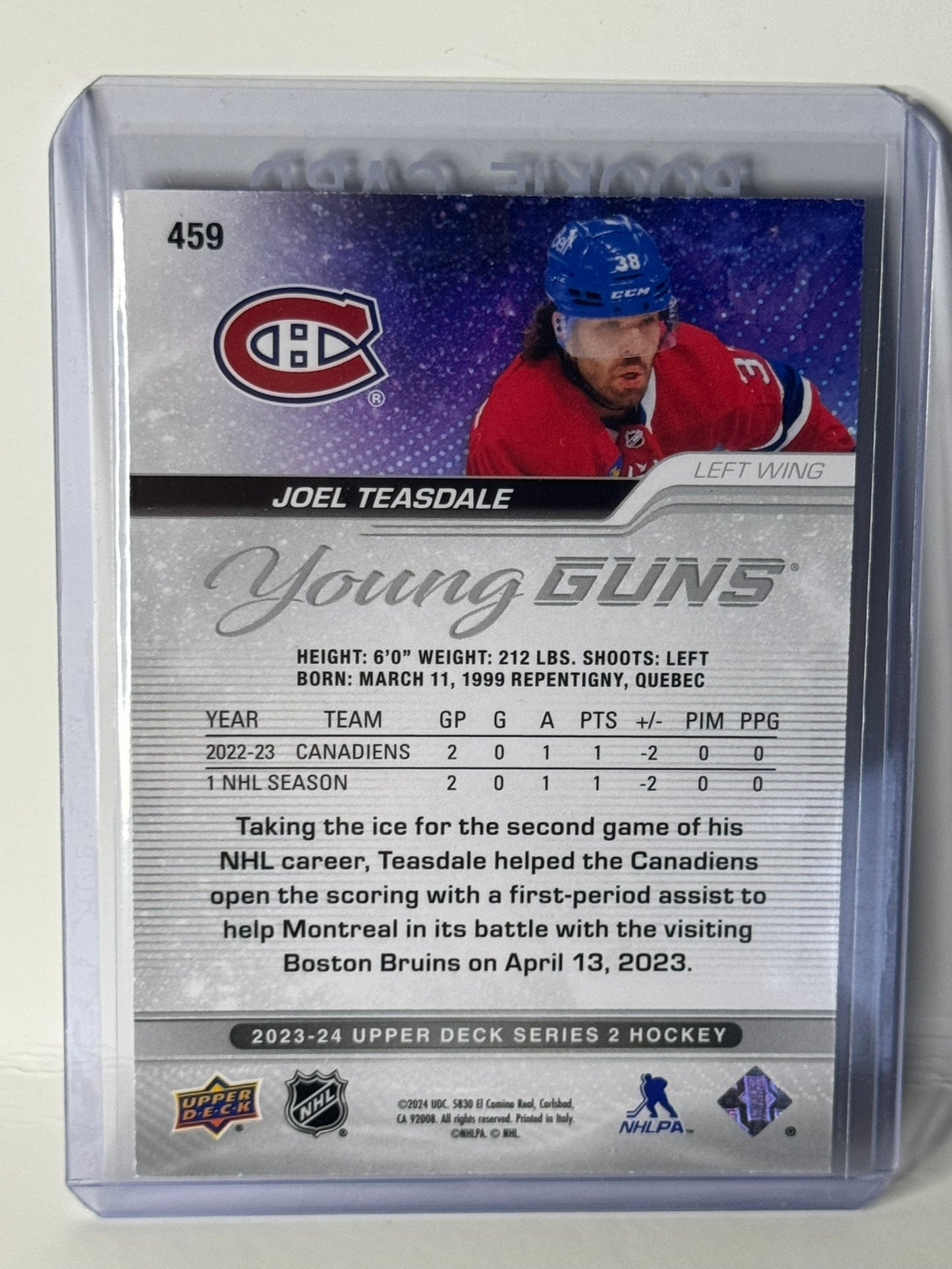 Joel Teasdale Young Guns High Gloss 7/10 #459