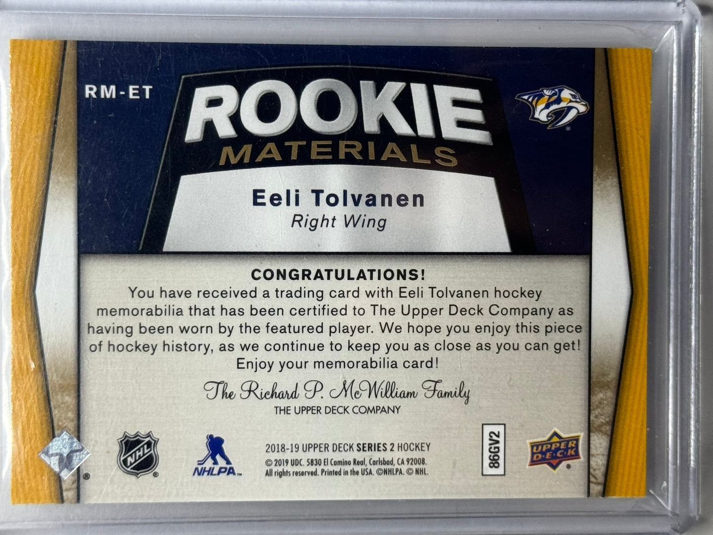 Eeli Tolvanen Materials Patch 11/25