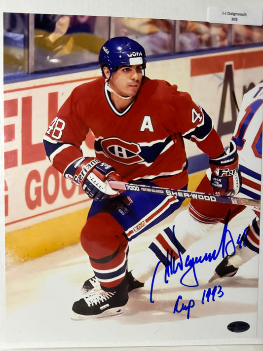 Jean-Jacques Daigneault photo auto 8 x 10