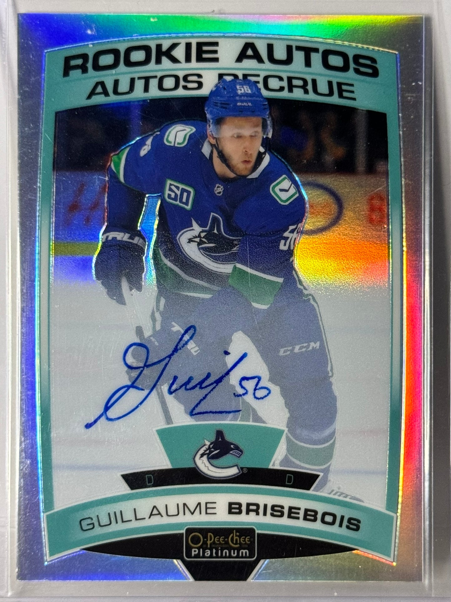 Guillaume Brisebois Rookie Autographs #RGB