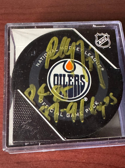 Paul Coffey puck auto