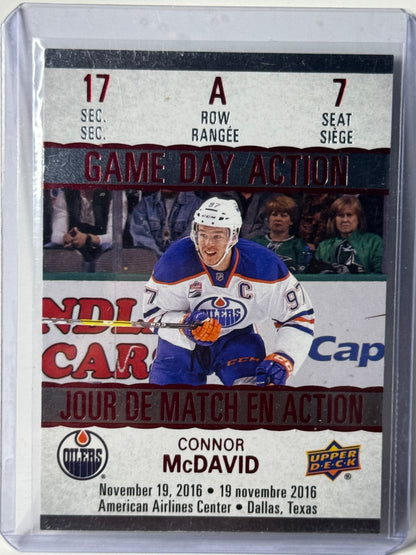 Connor Mcdavid Game Day Action