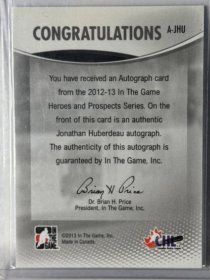 Jonathan Huberdeau auto lhjmq