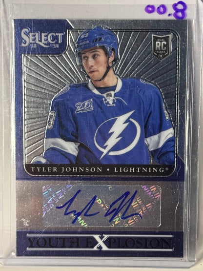 Tyler Johnson auto rookie