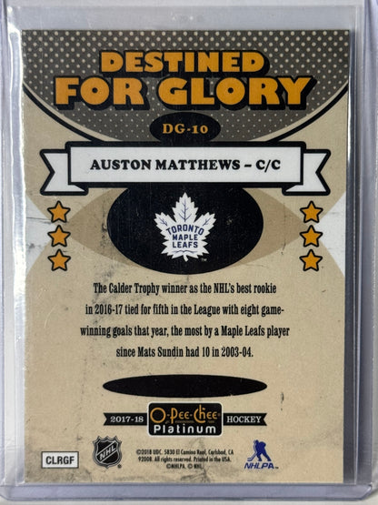 Auston Matthews Destined for Glory