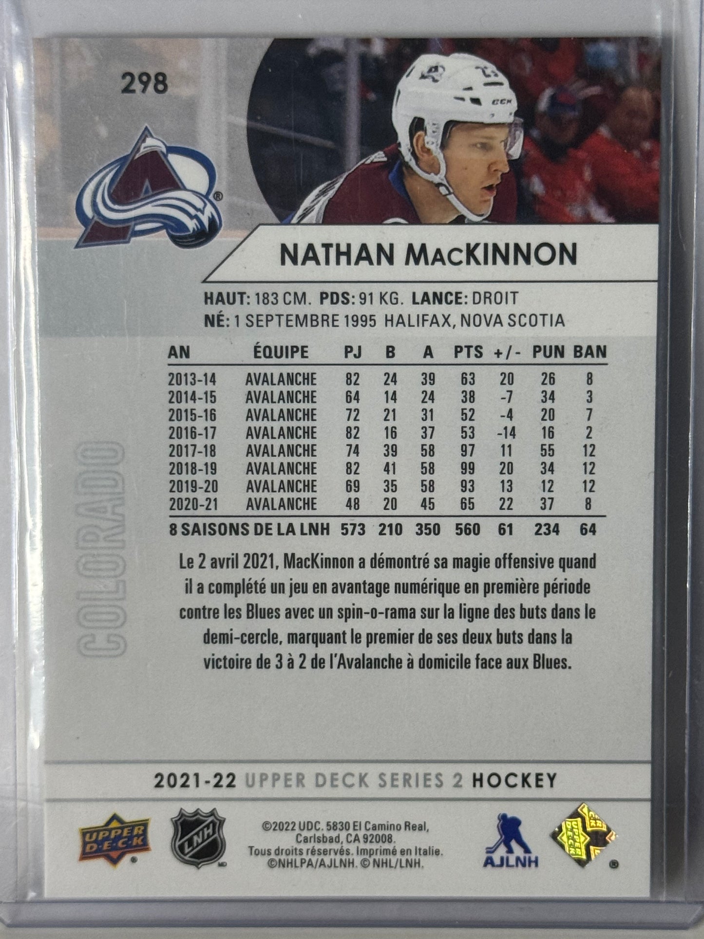 Nathan Mackinnon Version Française