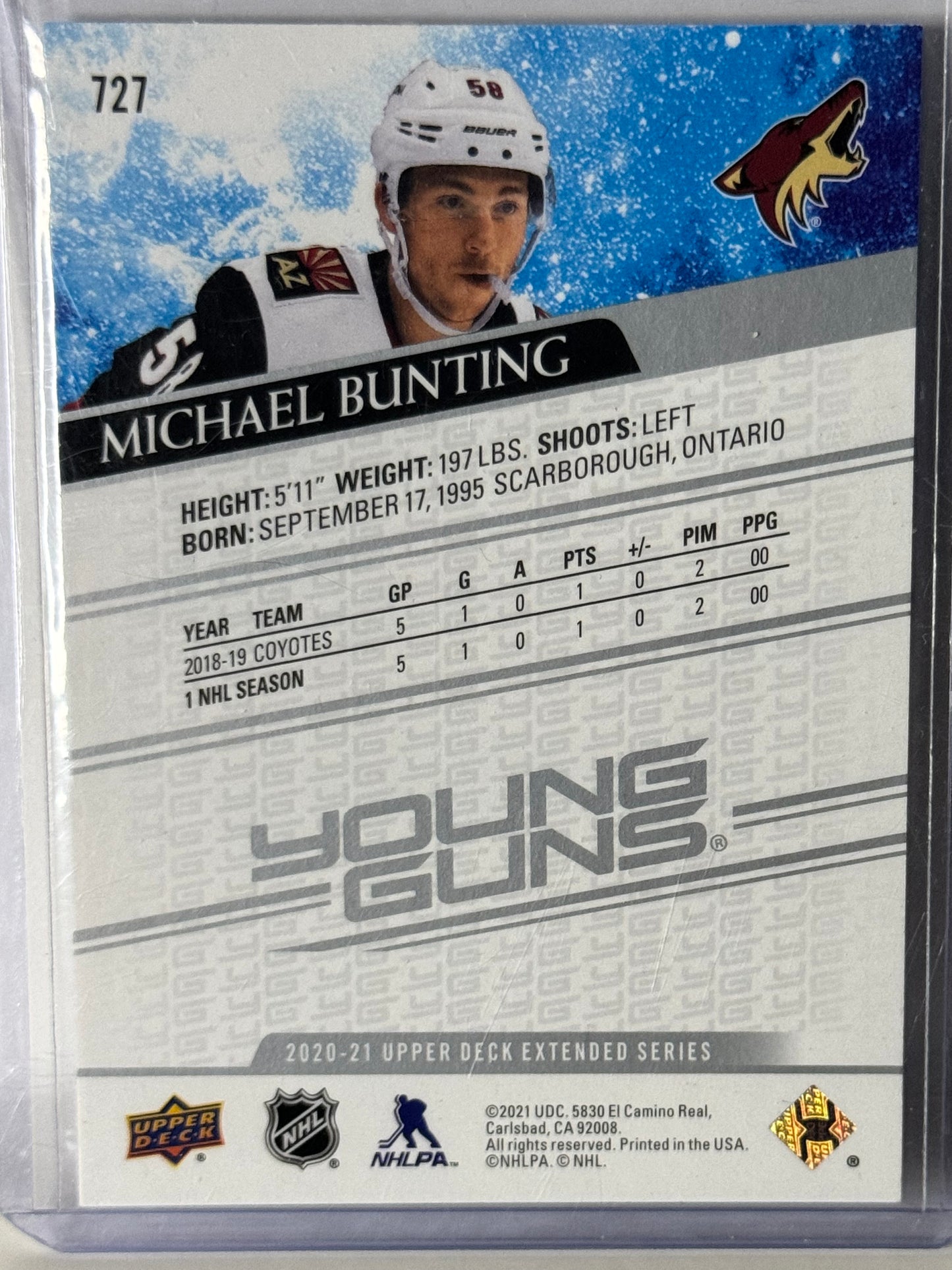 Michael Bunting Young Guns