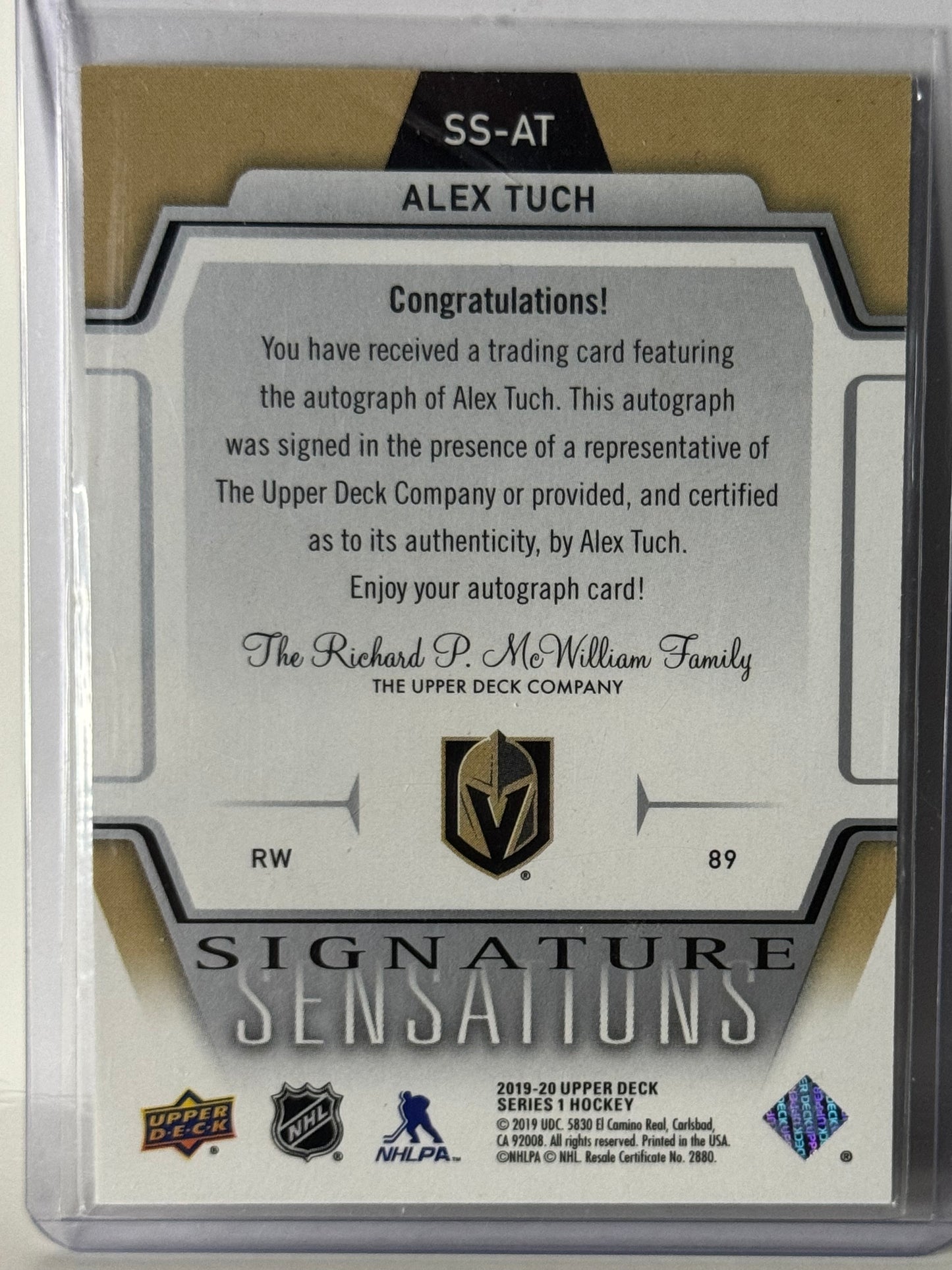 Alex Tuch Signature Sensations