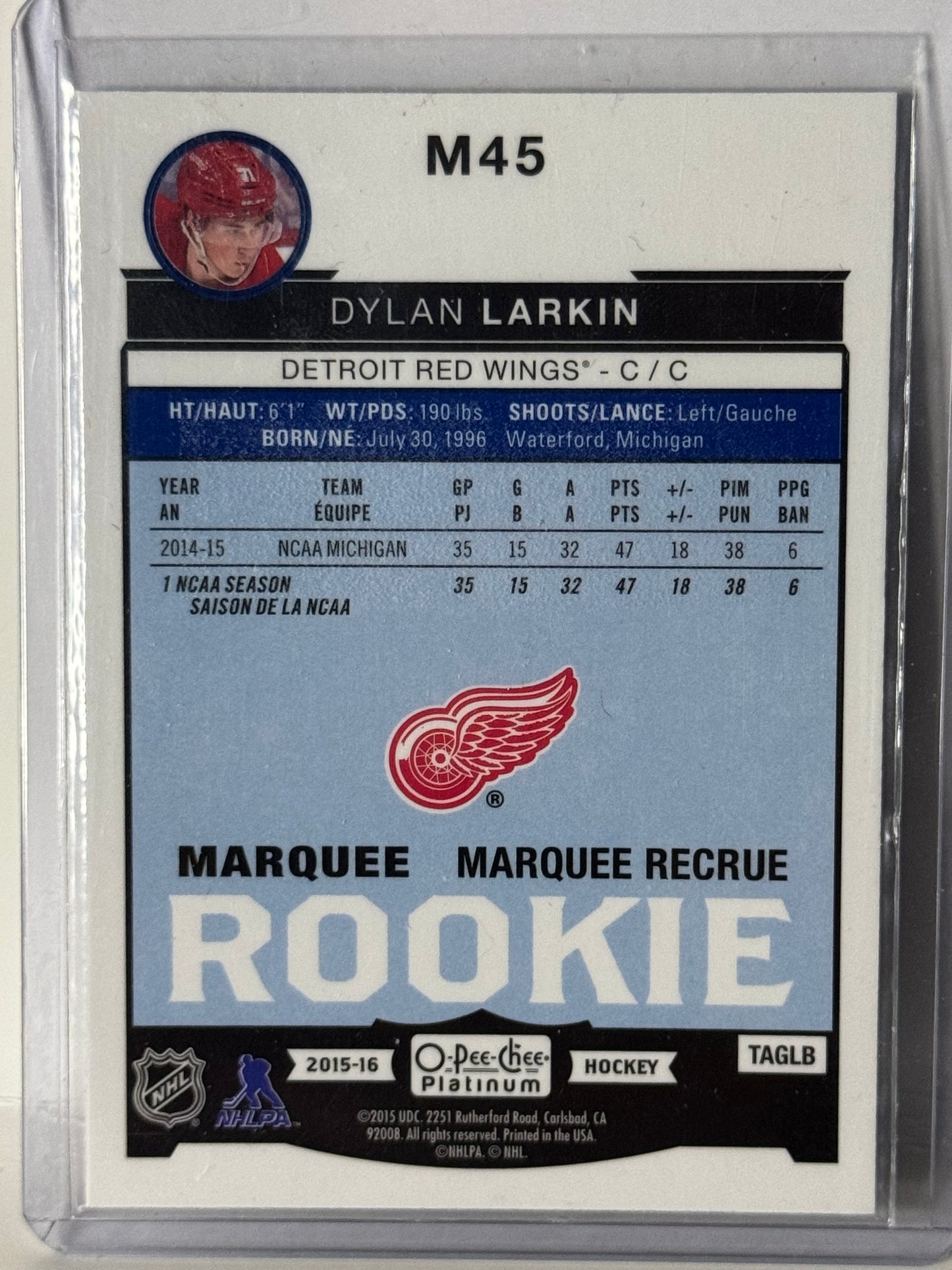 Dylan Larkin Marquee Rookies