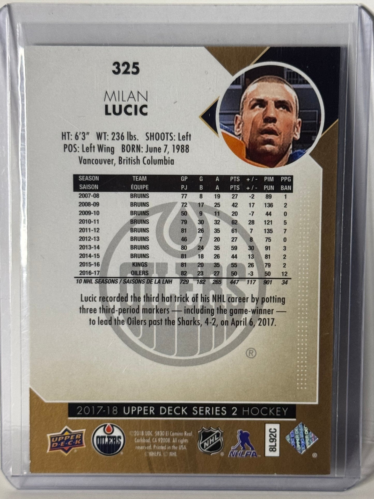 Milan Lucic High Gloss 1/10