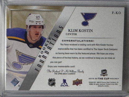 Klim Kostin The Cup Foundations Patch Rookie 10/10